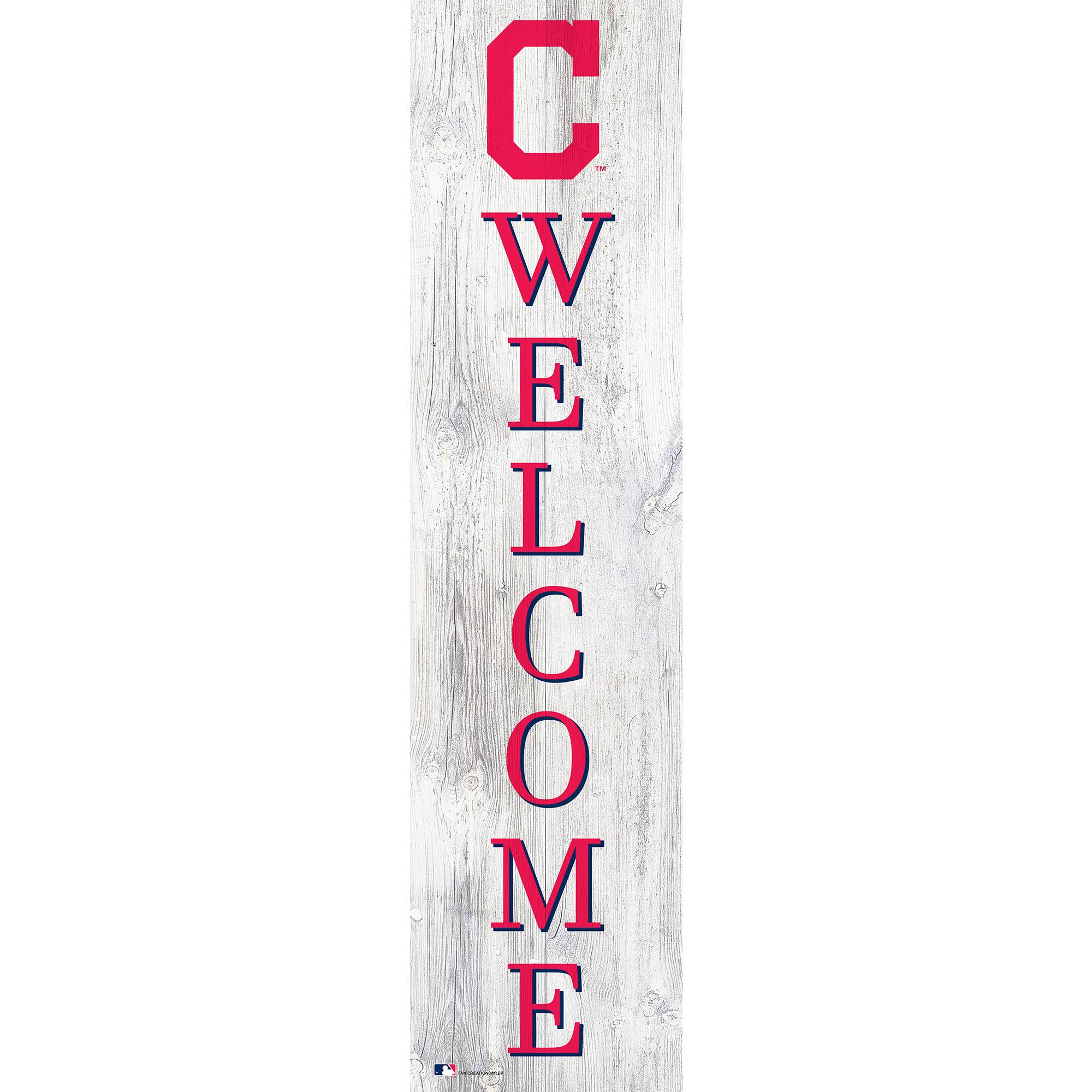 Cleveland Indians 48'' Welcome Leaner