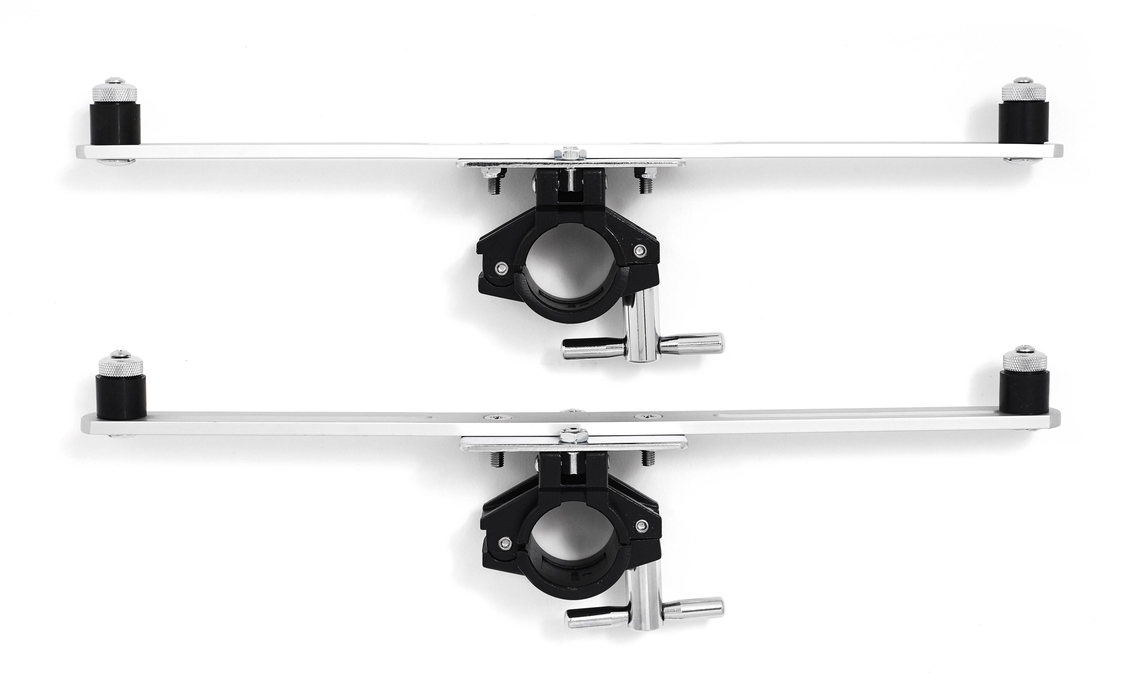 Front. Gibraltar Hardware - Electronic Mounting Arm Clamps, Mount Electronic Drum Modules Pads and Controllers to Any Standard 1.5" Rack Bar.