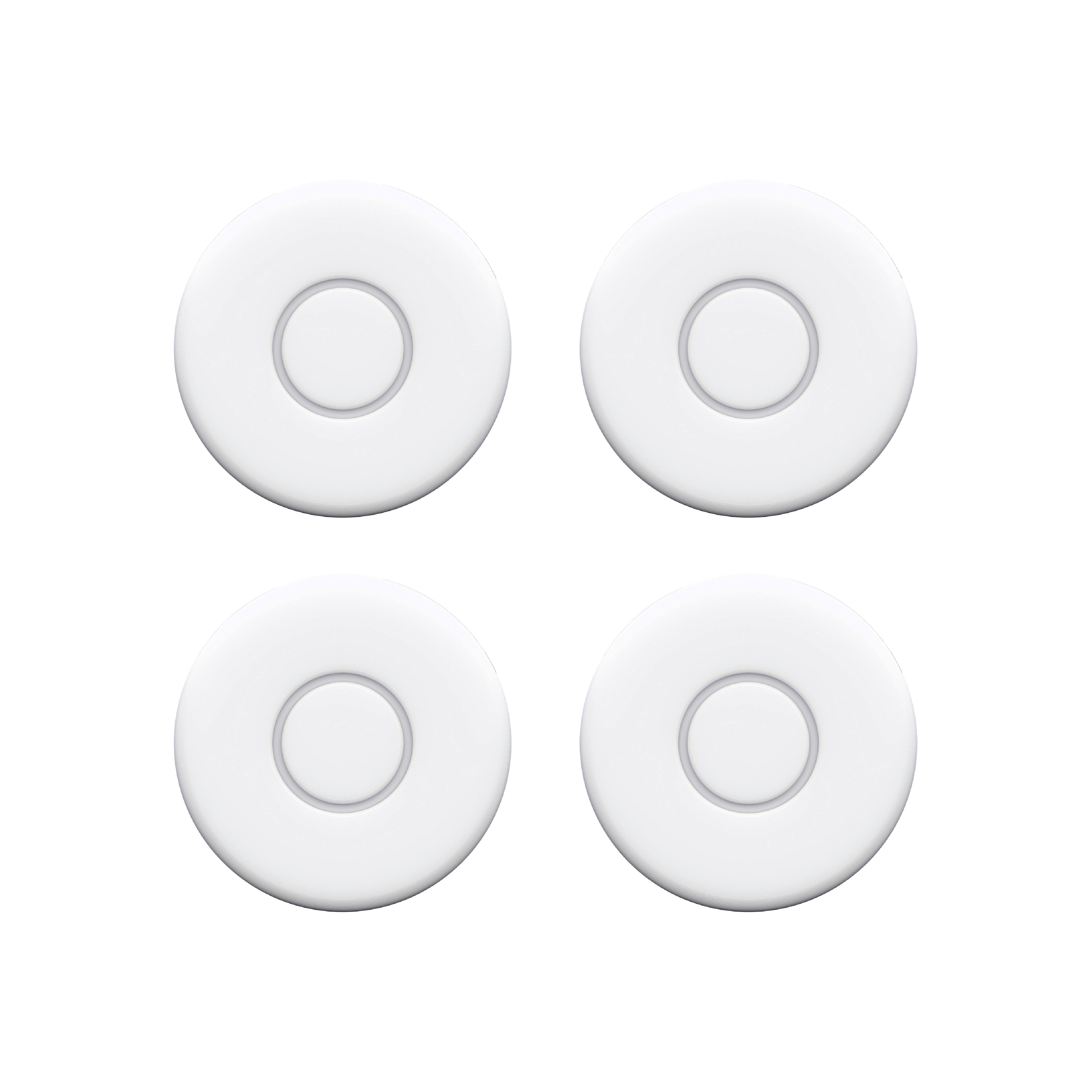 Angle. Nomo Smart Care - 4-Pack Tags - White.