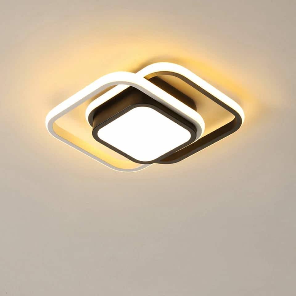 Alt View 2. Home Collection - Modern LED Ceiling Light Flush Mount Chandelier Fixture for Bedroom and Living Room.