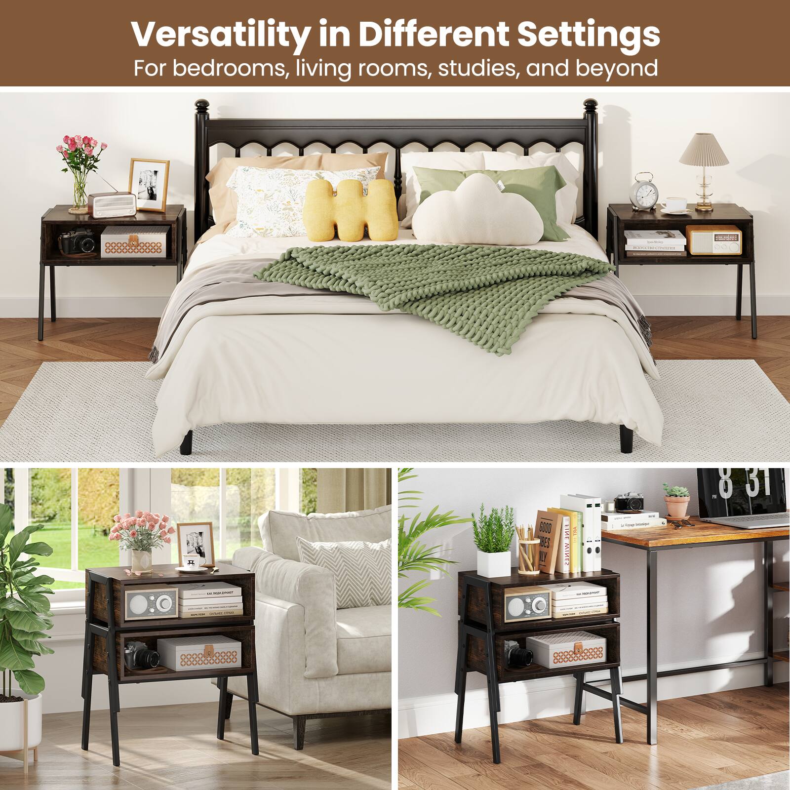Versatility in Different Settings For bedrooms, living rooms, studies, and beyond.