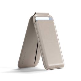 Satechi - Magnetic MagSafe Wallet - Double Flap Stand, 4 Card Slots, NFC Pass-Through, for iPhone 18 Pro/17/16/15/14 - Taupe