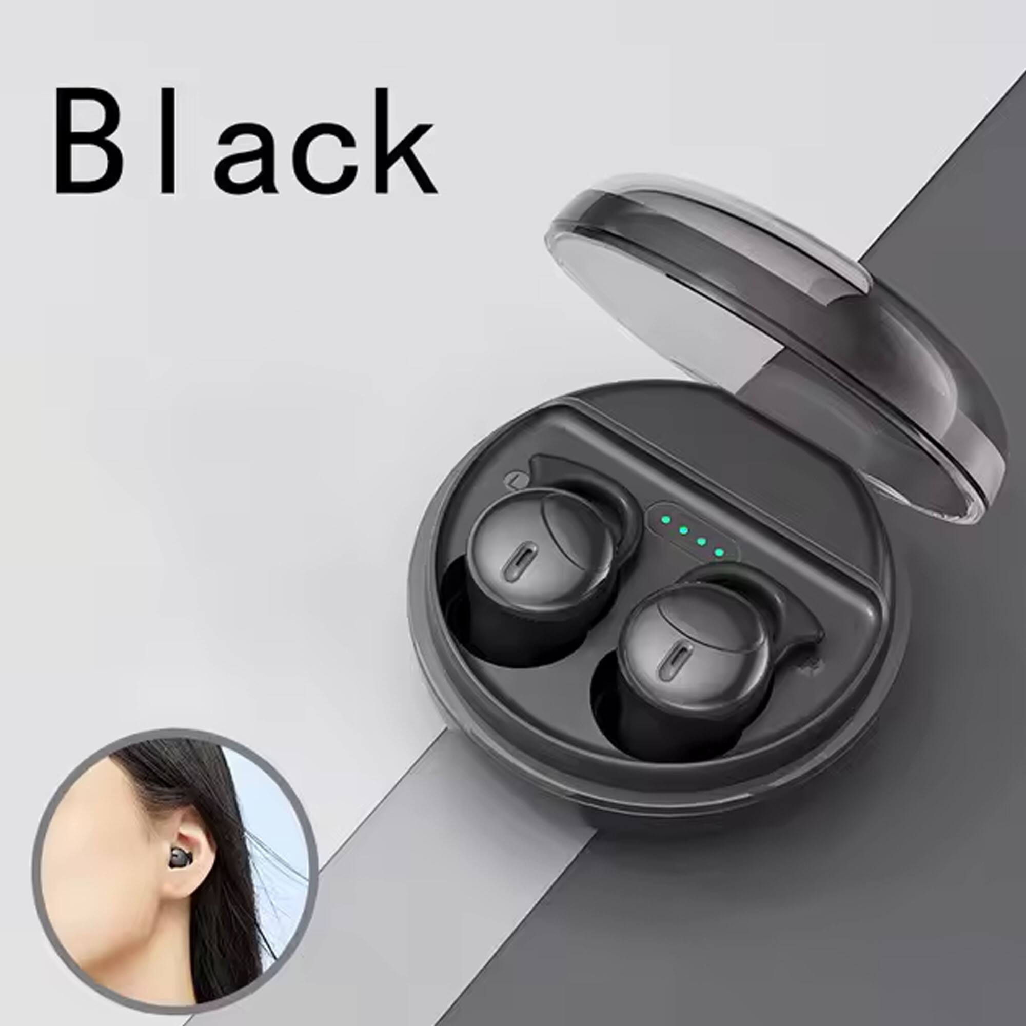 Front. YONWAY - Sleep Headphones, Wireless Bluetooth Earphones, Noise Reduction Headset In-Ear Sleeping Earbuds for Small Ear Canals.
