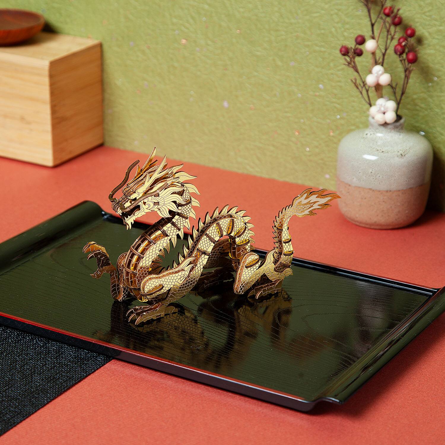 Alt View 3. 3D Puzzle - 3D DIY Puzzle: Dragon Wa-Gu-Mi Color Version - 71pcs.