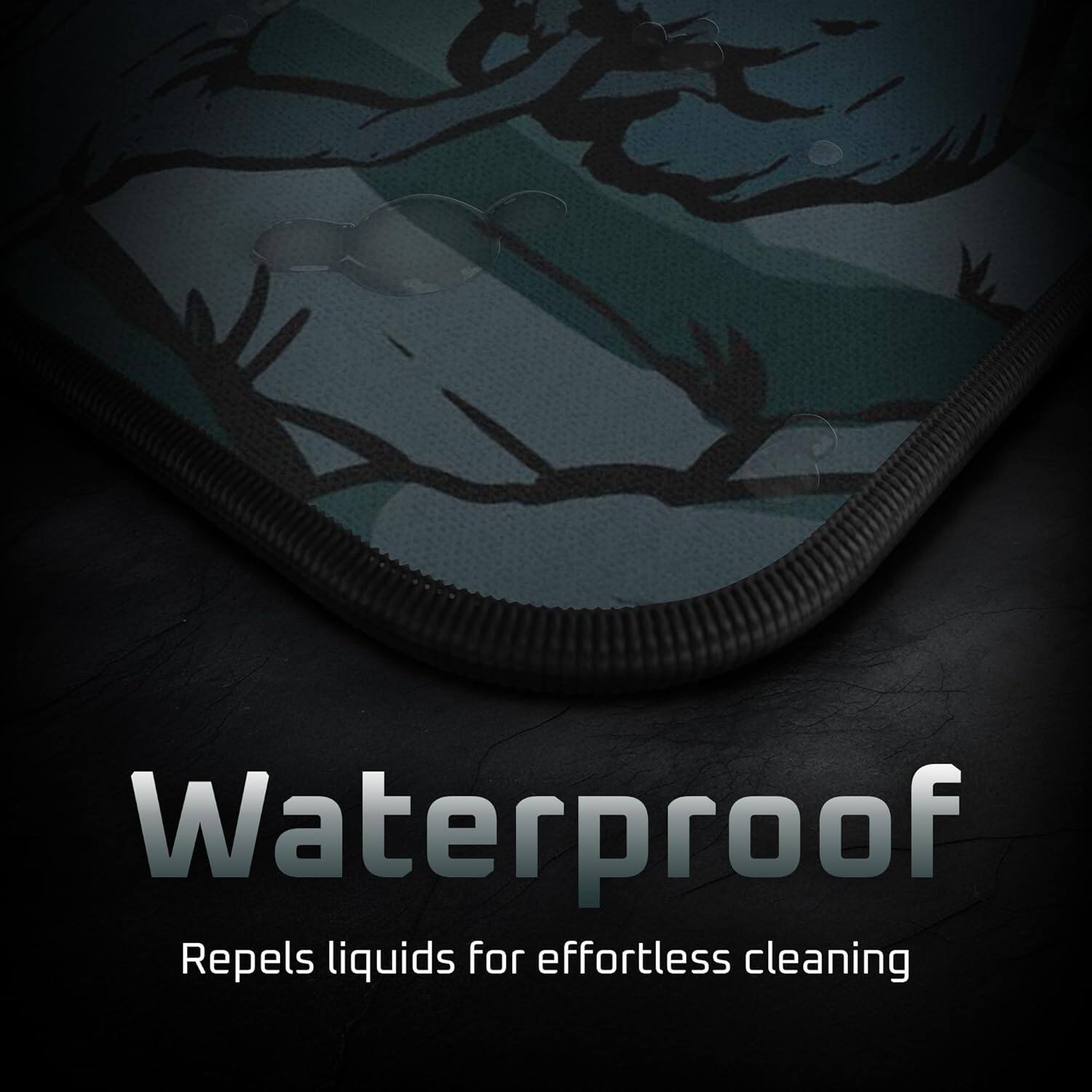Waterproof  
Repels liquids for effortless cleaning