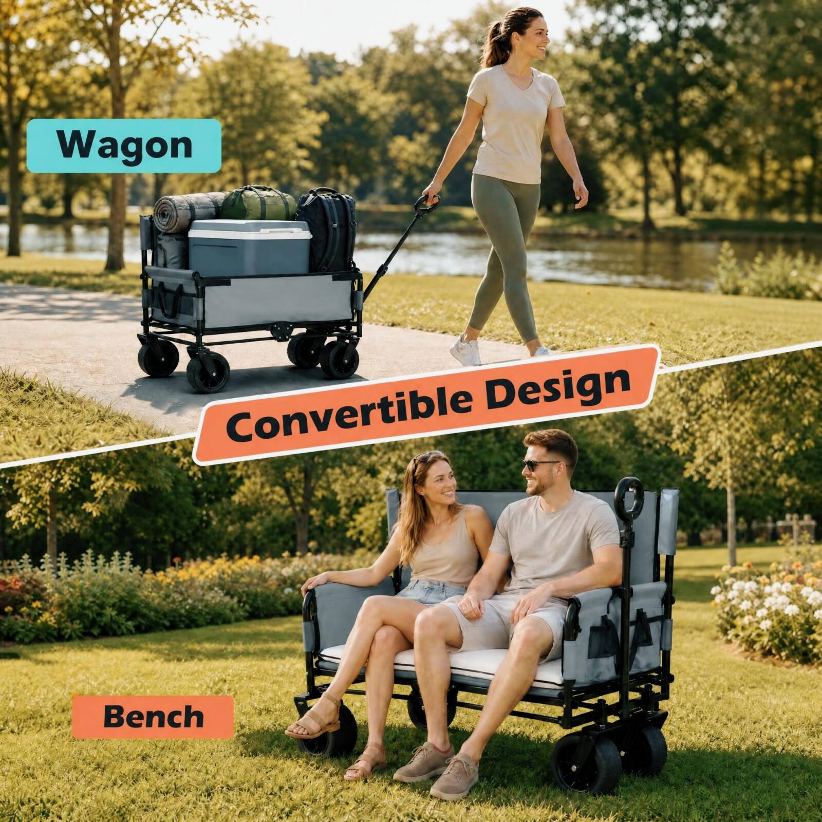 Wagon  
Convertible Design  
Bench