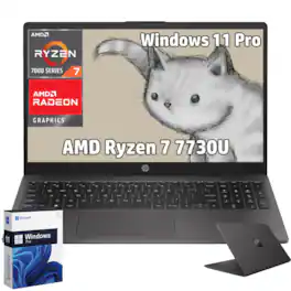 HP - 255 G10 15.6" FHD Laptop - AMD Ryzen 7 7730U - 16GB RAM - 1TB SSD - Wi-Fi 6 - Numeric Keypad - Windows 11 Pro - Black