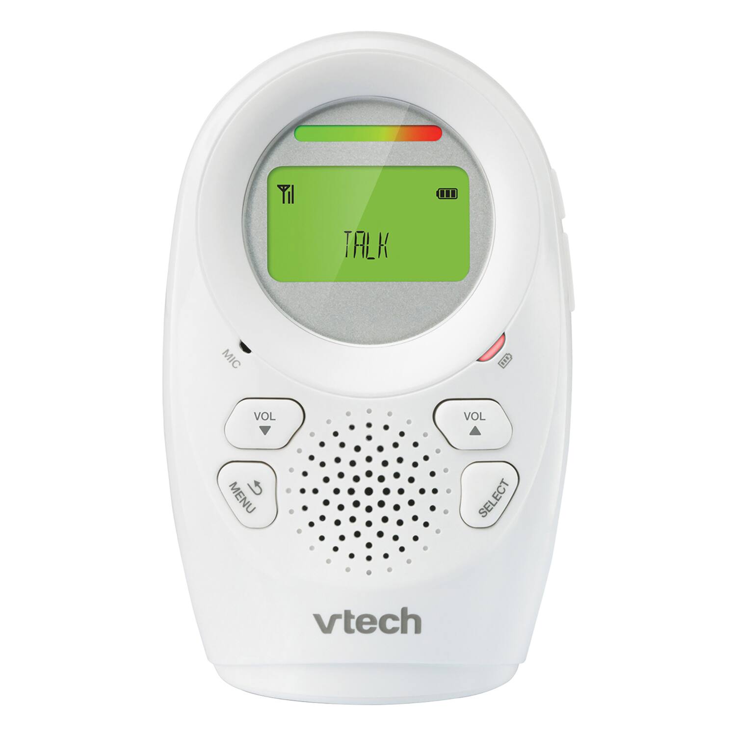 Yil  
III  
TALK  
MIC  

VOL  
VOL  
MENU  
SELECT  
vtech