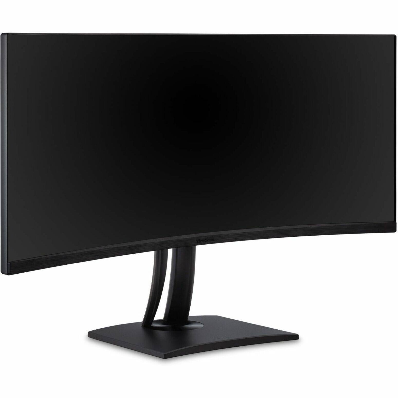 Alt View 13. ViewSonic - ColorPro VP3456A 34" LCD Curved UltraWide QHD Monitor (USB-C, HDMI, DP) - Black.