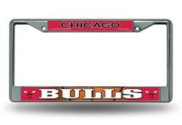 Rico Industries - Chicago Bulls NBA Chrome Metal License Plate Frame - Multi