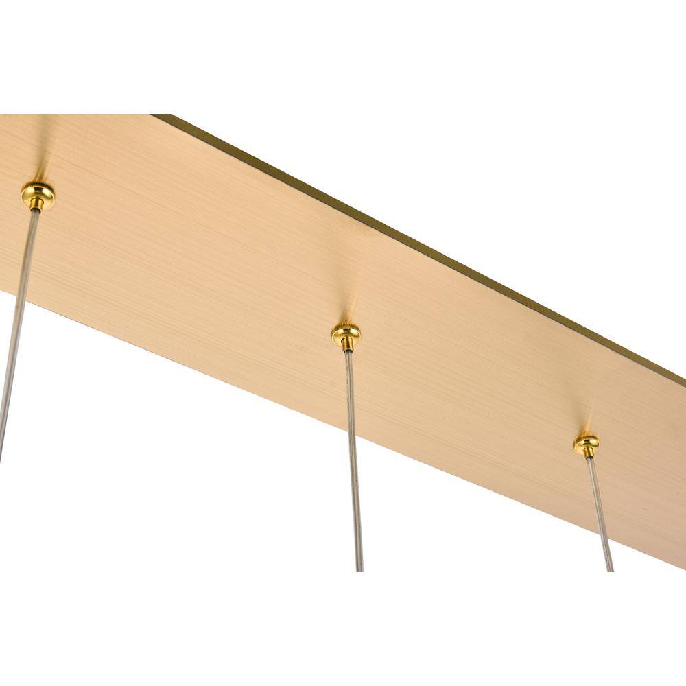 Alt View 1. Elegant Lighting - Eren 5 lights Gold pendant - Gold.