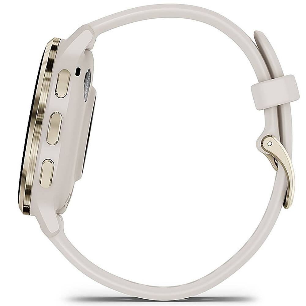 Alt View 4. Garmin - Venu 3S Fitness GPS Smartwatch 41 mm + Charging Stand & Extra Bands Bundle - Soft Gold S/S Bezel|Ivory Case & Silicone Band.