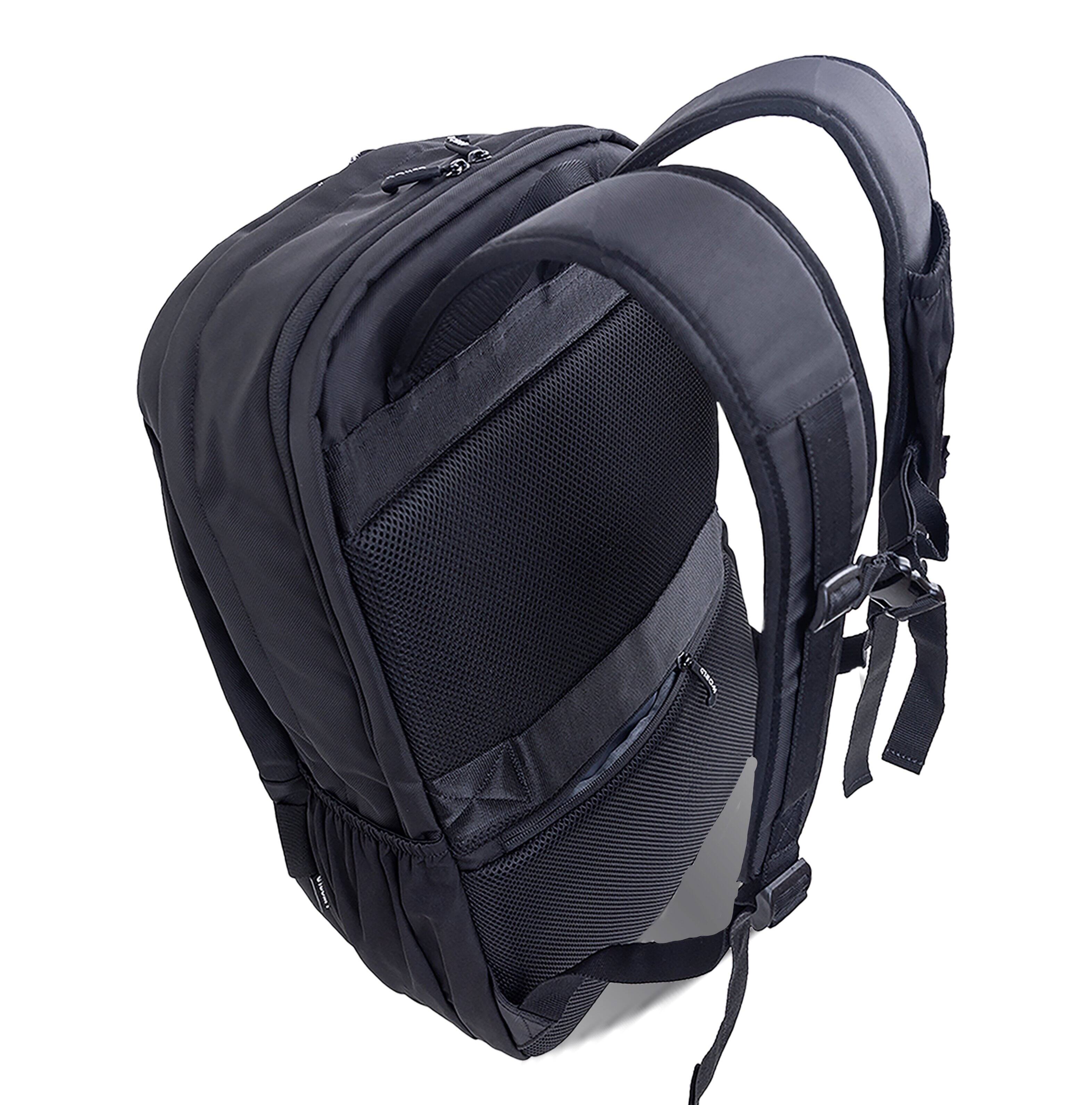 Alt View 4. J World - J World Allan Multi-Functional Laptop Backpack, Black - BLACK.