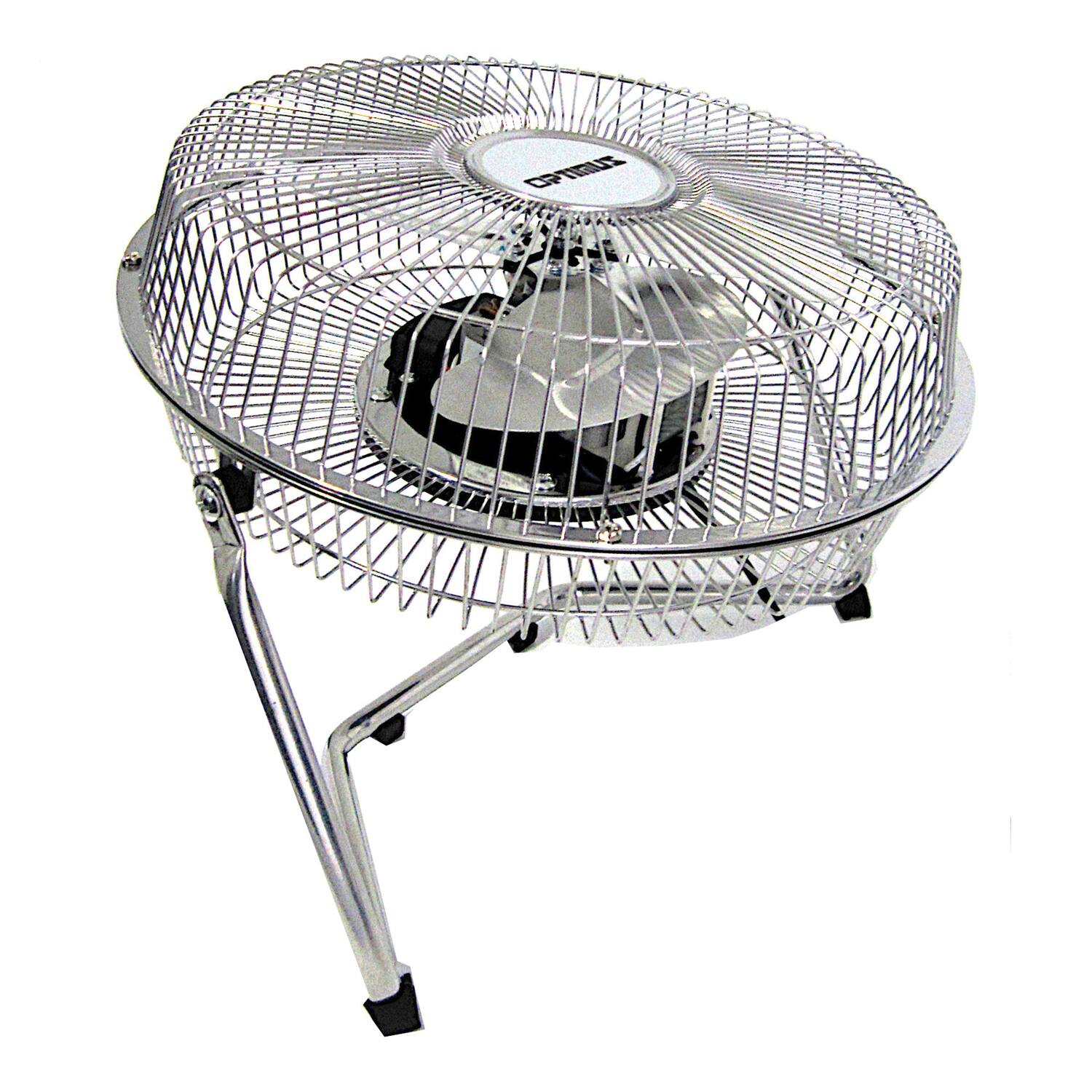 Alt View 5. Optimus - 9 in. High-Velocity Fan - Silver.