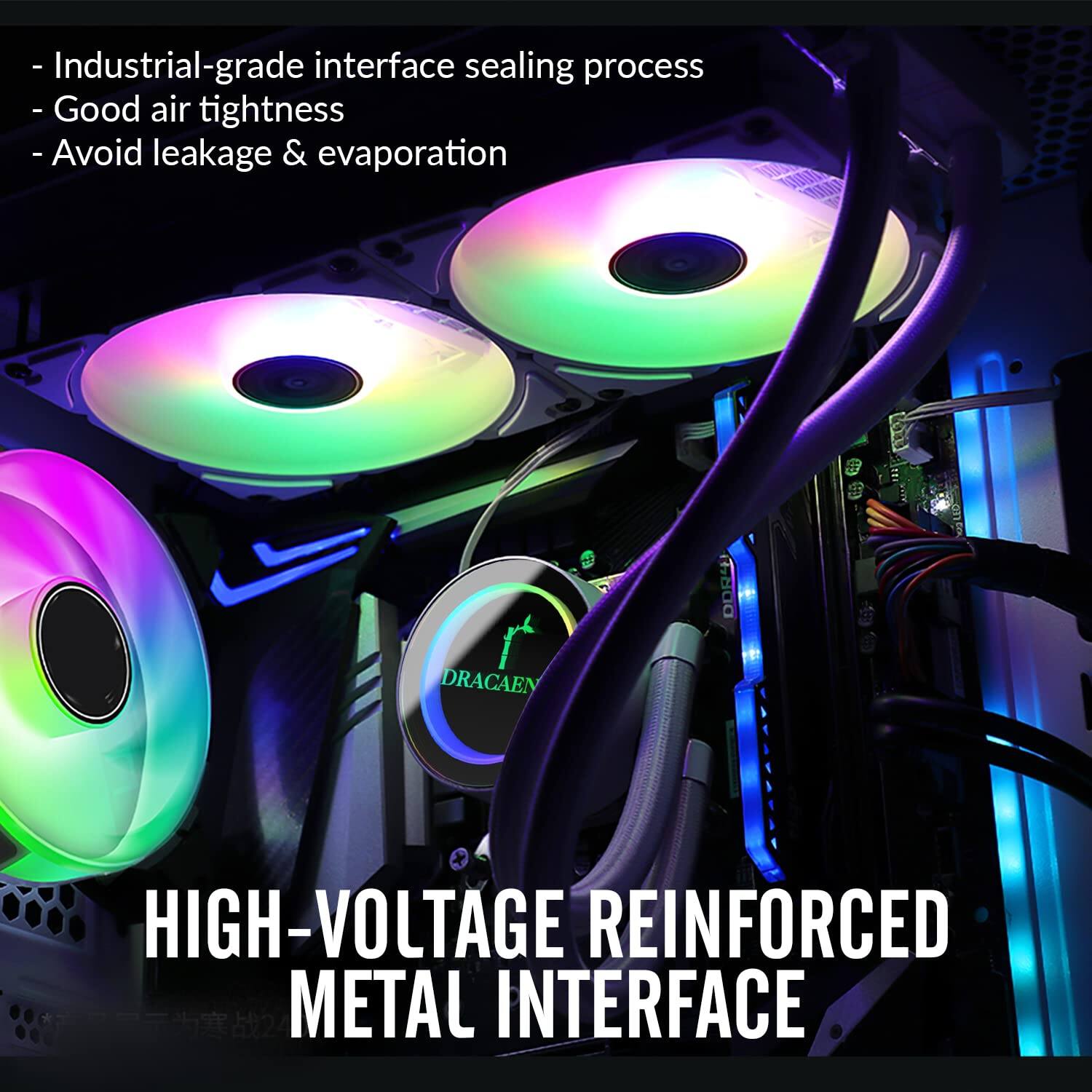 - Industrial-grade interface sealing process
- Good air tightness
- Avoid leakage & evaporation

HIGH-VOLTAGE REINFORCED METAL INTERFACE