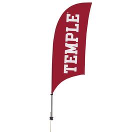 Victory Corps - Temple Owls 7.5' Razor Team Feather Flag - Multicolor