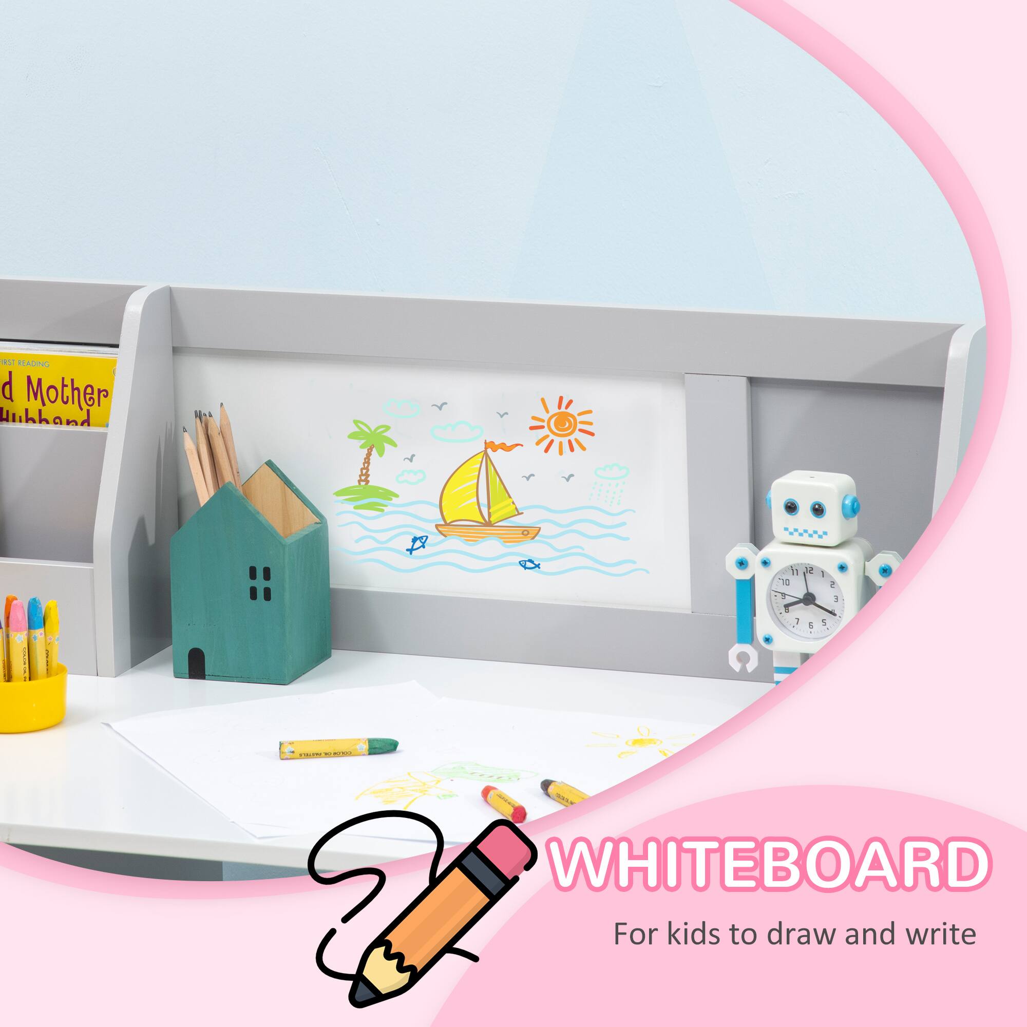 WHITEBOARD  
For kids to draw and write