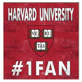 Jardine - Harvard Crimson 10" x 10" #1 Fan Plaque - Maroon