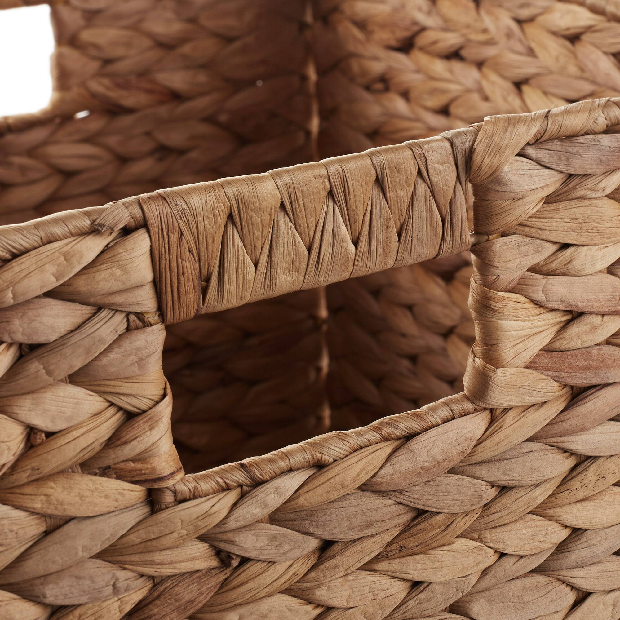 Alt View 4. Casafield - 10.5 x 10.5-in Water Hyacinth Storage Baskets - 6 Pack - Cinnamon.
