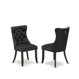 East West Furniture - Parson Chairs - Brown