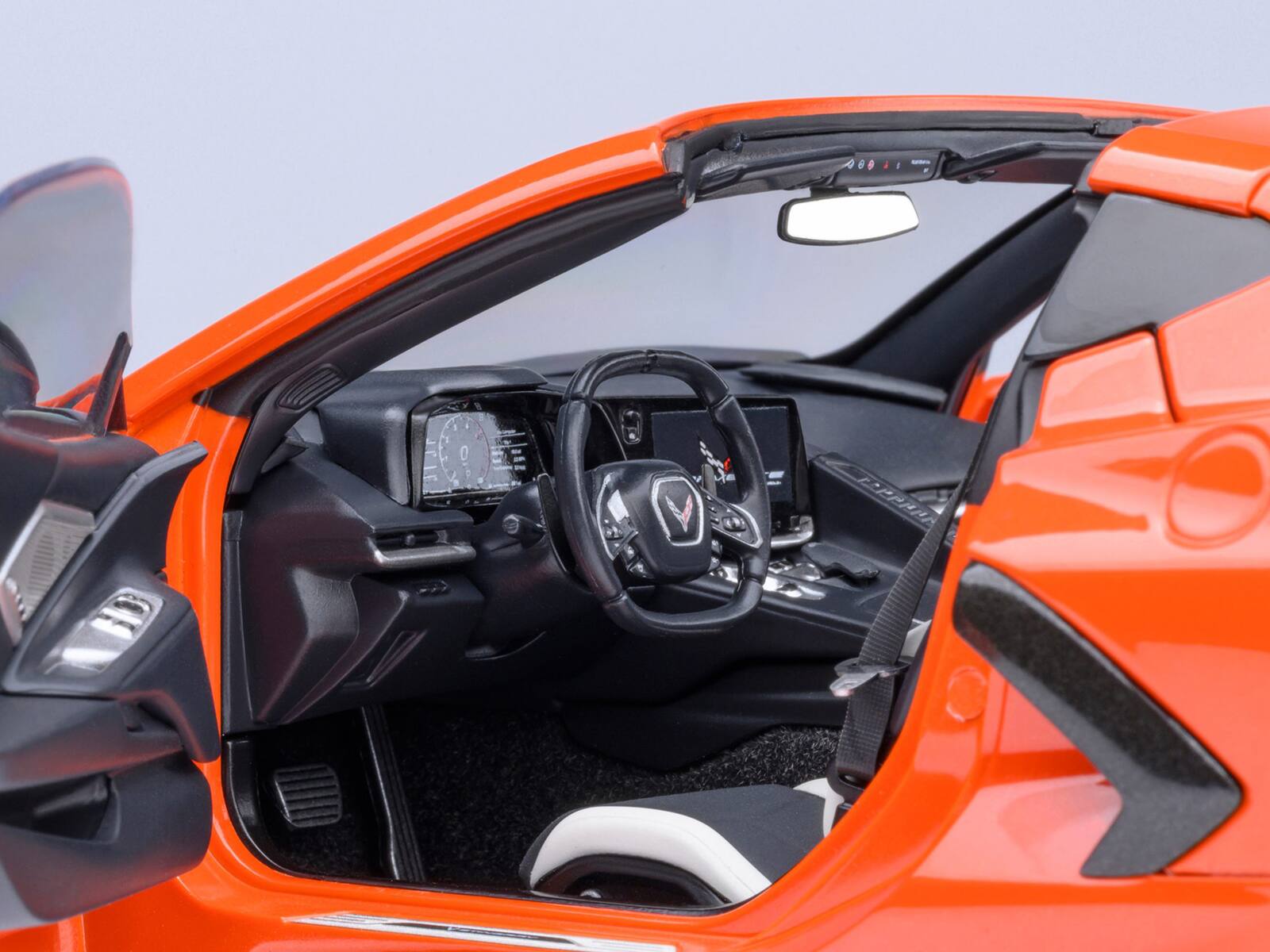 Alt View 3. Autoart - 2020 Chevrolet Corvette C8 Stingray Sebring Orange 1/18 Model Car by Autoart.