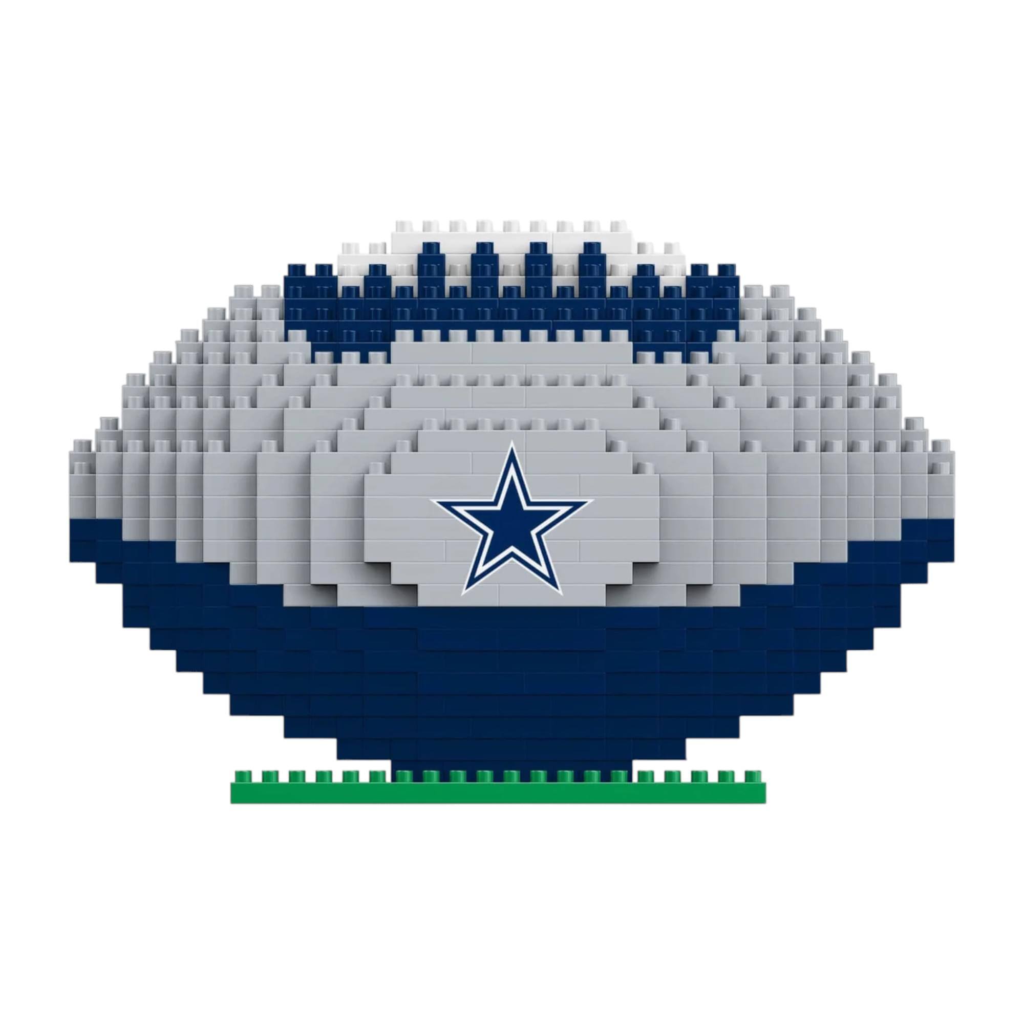 Alt View 10. Forever Collectibles - Dallas Cowboys NFL BRXLZ Football 704-Piece Building Block Set - Blue.