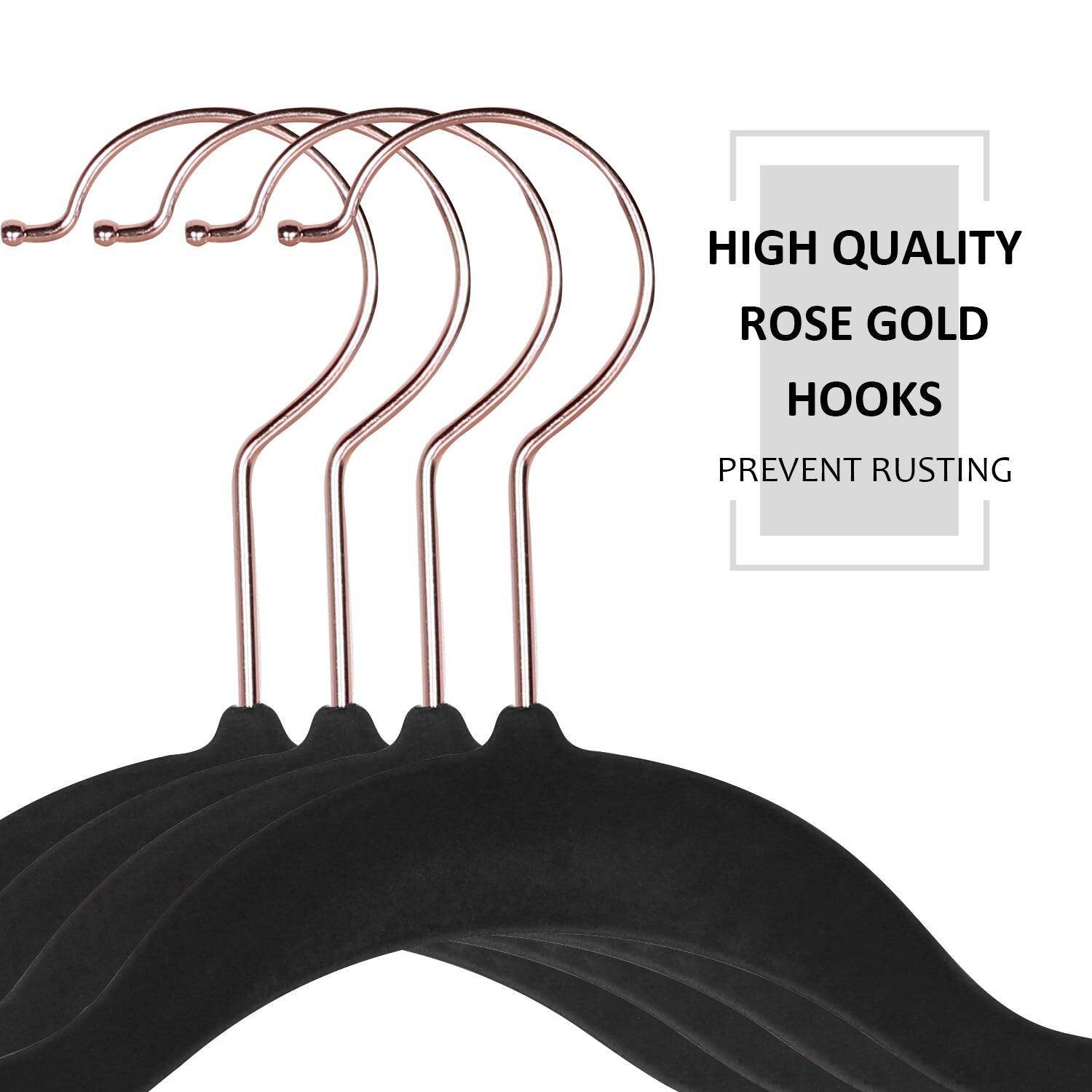 HIGH QUALITY ROSE GOLD HOOKS  
PREVENT RUSTING