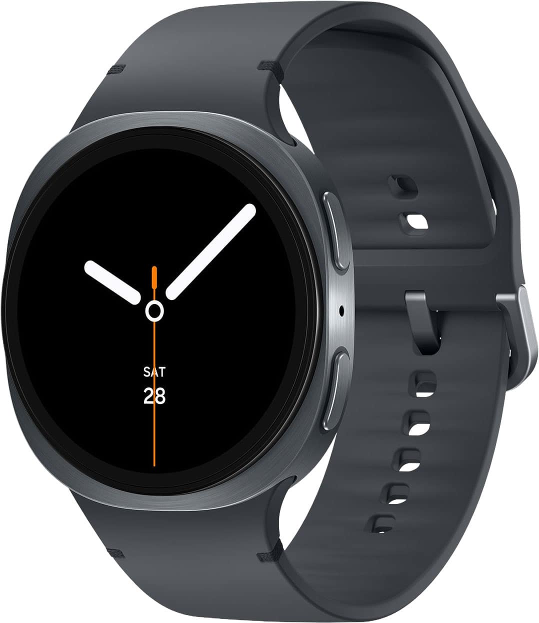 Samsung - Galaxy Watch8 Aluminum Smartwatch 44mm LTE - Graphite - (2025) - Front_Zoom