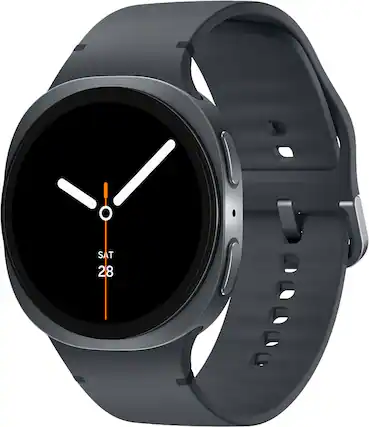 Front. Samsung - Galaxy Watch8 Aluminum Smartwatch 44mm BT - Graphite.