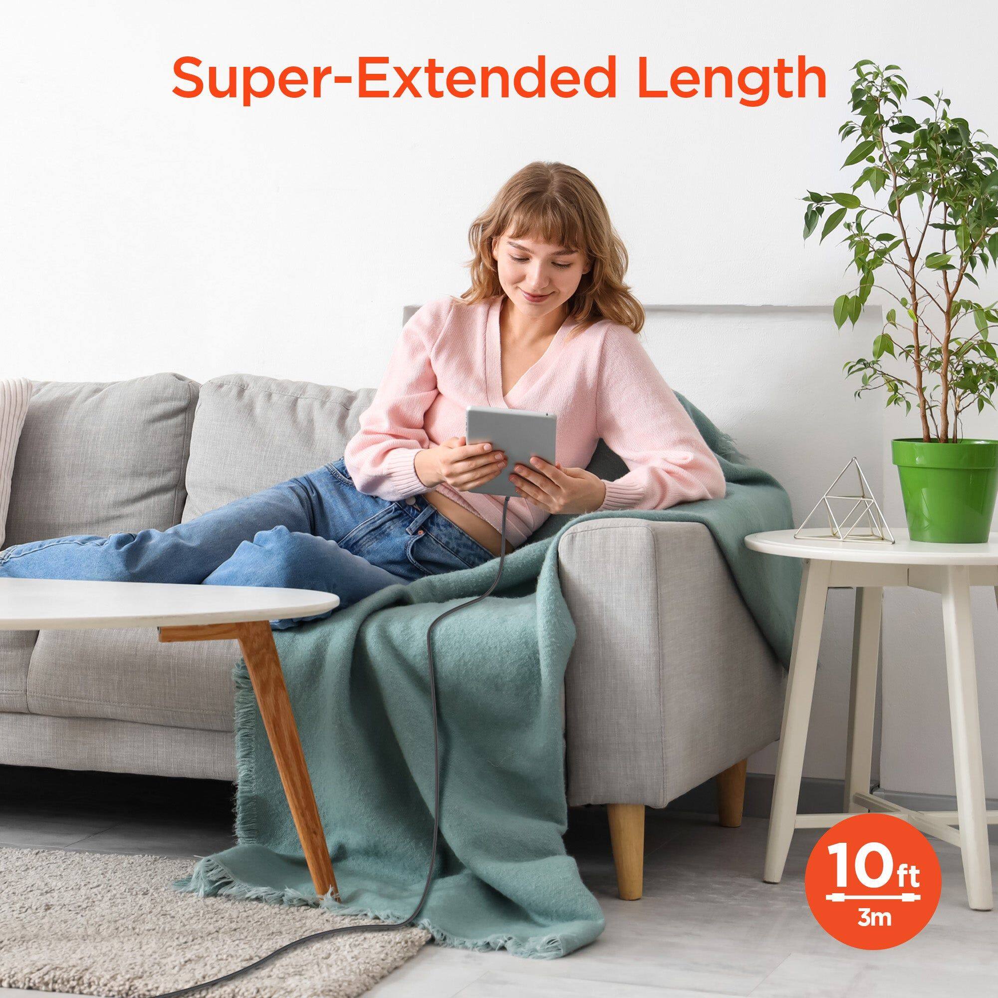 Super-Extended Length  
10ft 3m