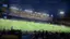 The image shows a soccer game in progress, with a large crowd of spectators watching the match. The text on the image reads "Boca Juniors," indicating that the game is taking place in a stadium belonging to the Boca Juniors soccer team. The game is currently at a 0-0 tie, with the clock showing 1:08. The spectators are spread out around the field, with some sitting on benches and others standing. The atmosphere appears to be lively and engaging, as the crowd eagerly watches the players on the field.