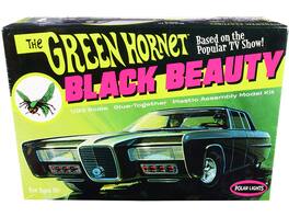 Skill 2 Model Kit Black Beauty "The Green Hornet" (1966-1967) TV Series 1/32 Scale Model by Polar Lights - Green, Black