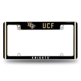Rico Industries - Central Florida Knights UCF Chrome Metal License Plate Frame with Full Frame Team Color Graphics - Multi
