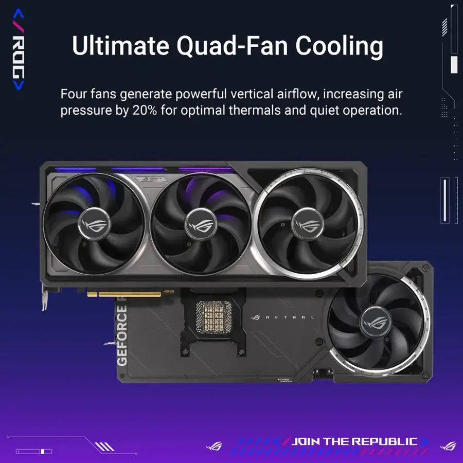 ASUS - ROG Astral NVIDIA GeForce RTX 5090 32GB GDDR7 PCI Express 5.0 Graphics Card - Black