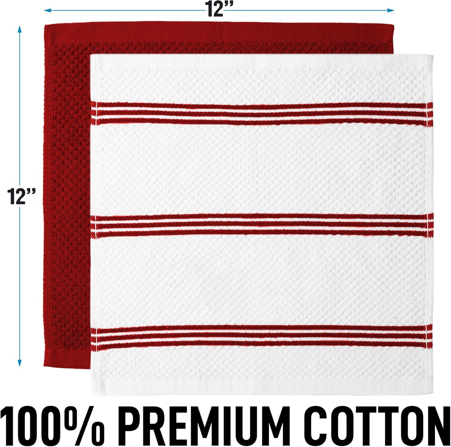 12" x 12"  
100% PREMIUM COTTON