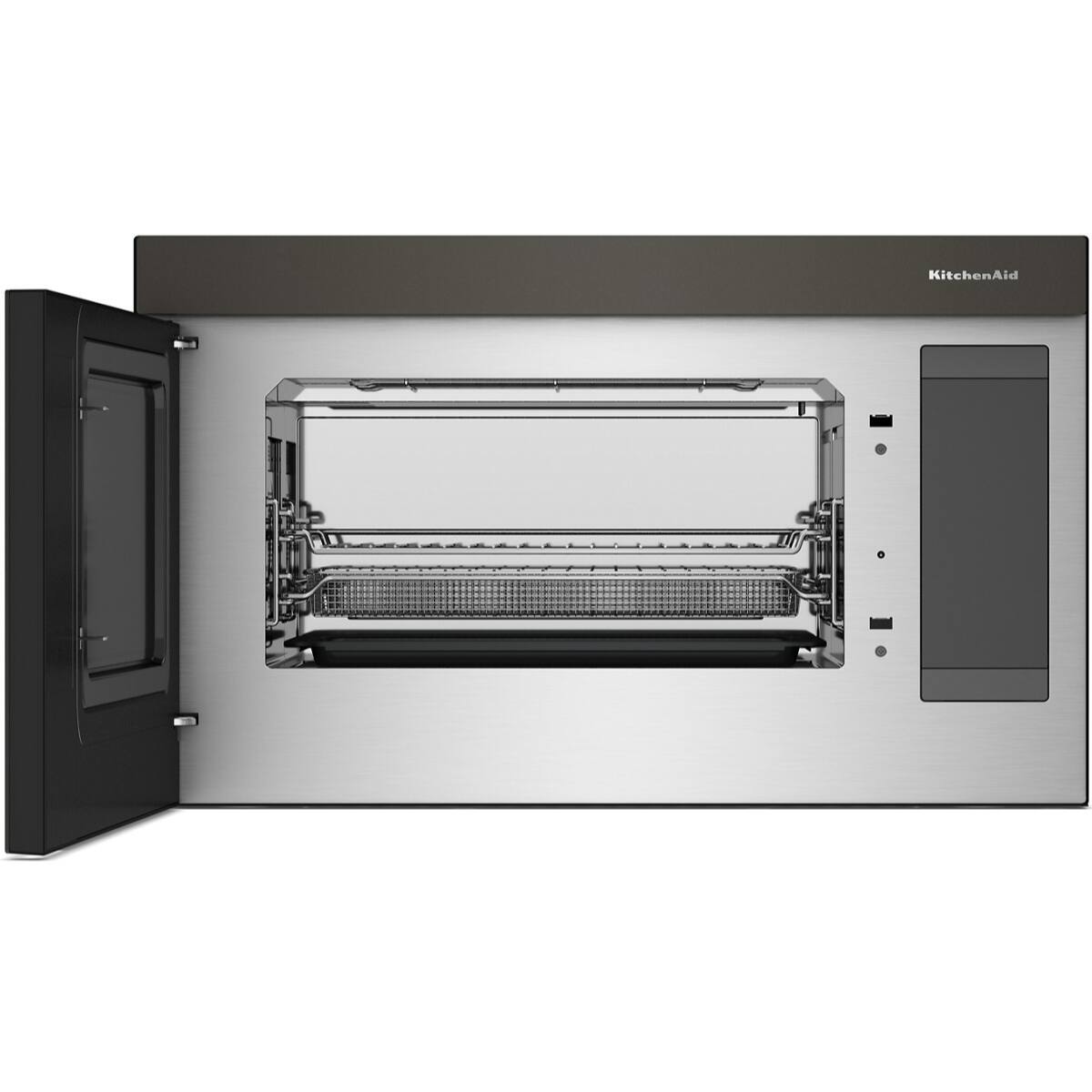 Alt View 7. KitchenAid - KitchenAid - 1.1 Cu. Ft. Over-the-Range Microwave Oven with Flush Built-In Design - Black Ore - Black Ore.
