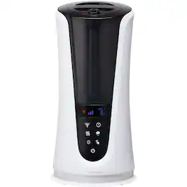 MOSZAR LLC - Homedics Ultrasonic Humidifier, Cool & Warm Mist, 5 Settings, White/Black