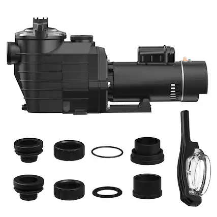 Front. FODINGHILL - 2.5HP Dual Voltage Pool Pump, 6000GPH, Self-Priming for Inground & Above Ground Pools and Hot Tubs.