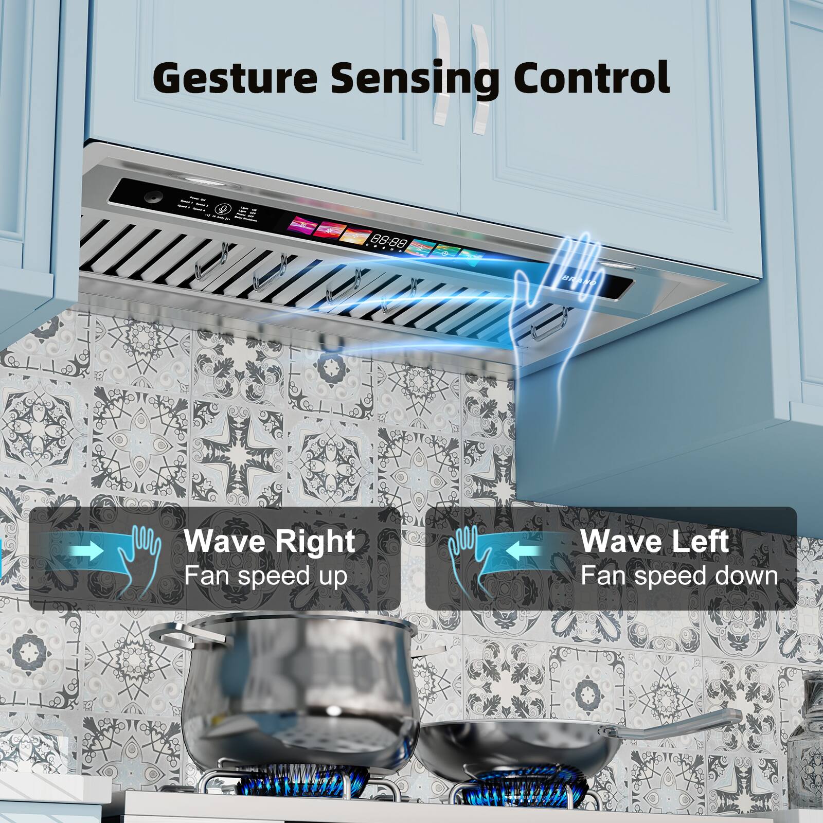 Gesture Sensing Control

Wave Right: Fan speed up

Wave Left: Fan speed down