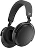 Front. Sennheiser - MOMENTUM 4 Wireless Adaptive Noise-Canceling Over-The-Ear Headphones - Black.