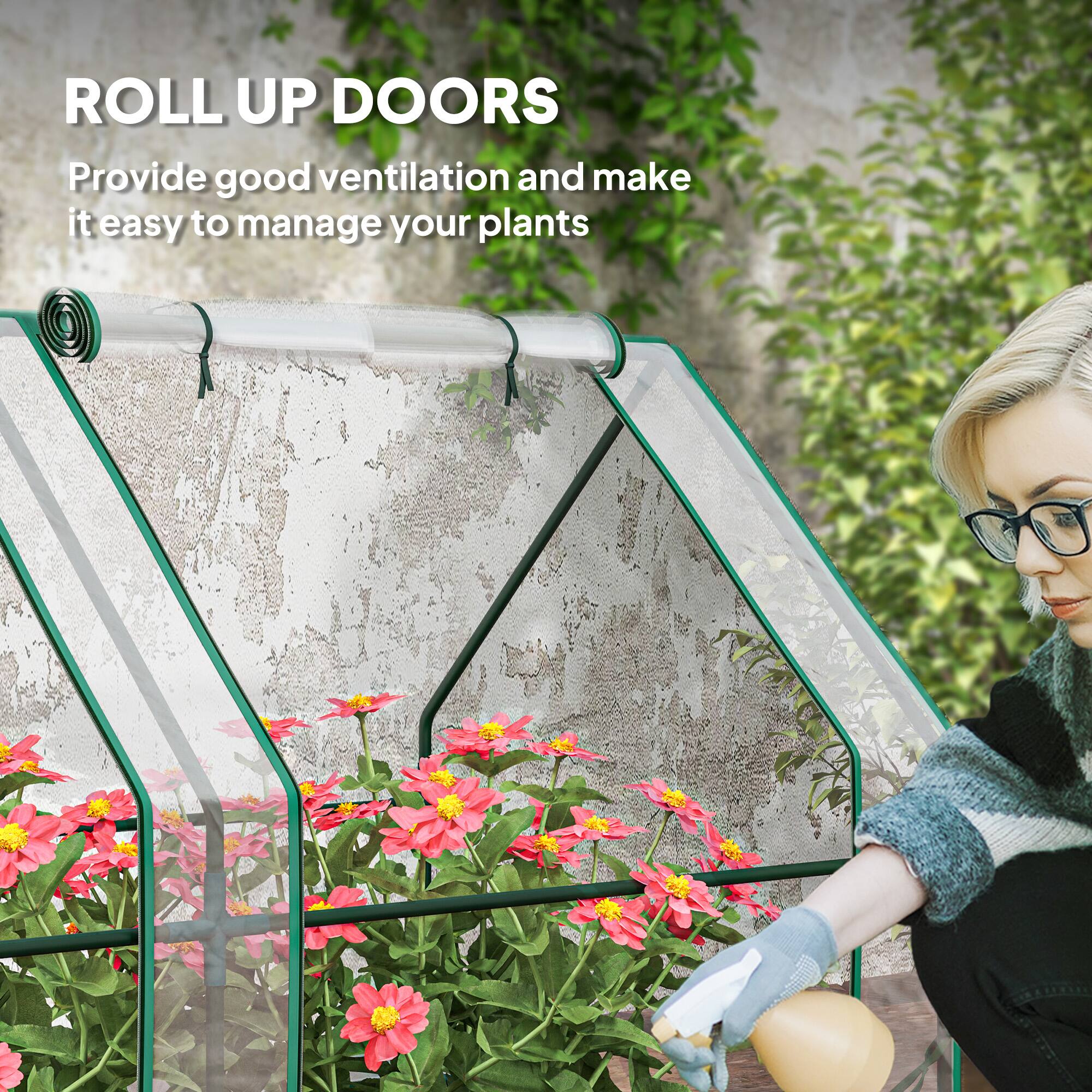 ROLL UP DOORS  
Provide good ventilation and make it easy to manage your plants