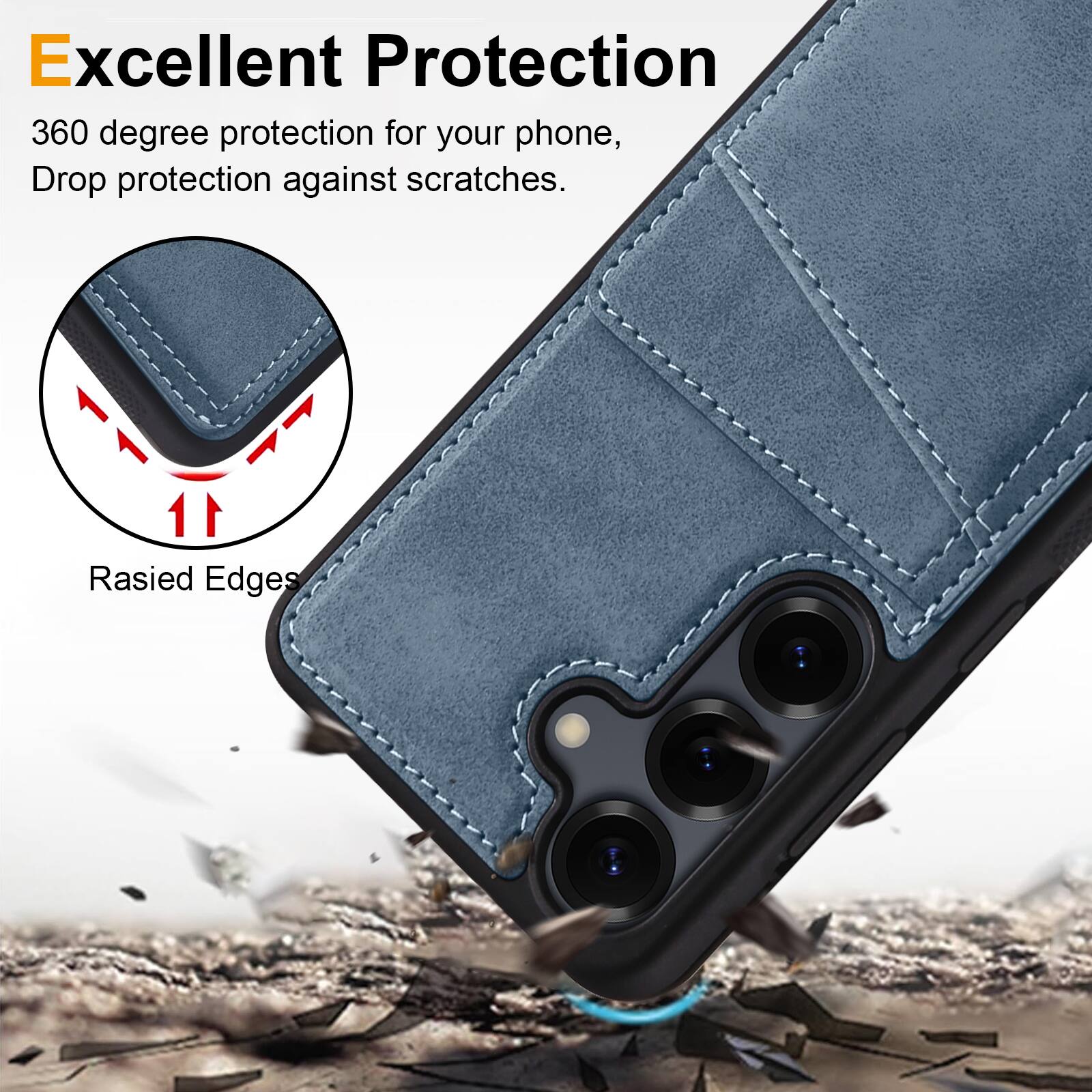 Excellent Protection

360 degree protection for your phone, Drop protection against scratches.

Raised Edges
