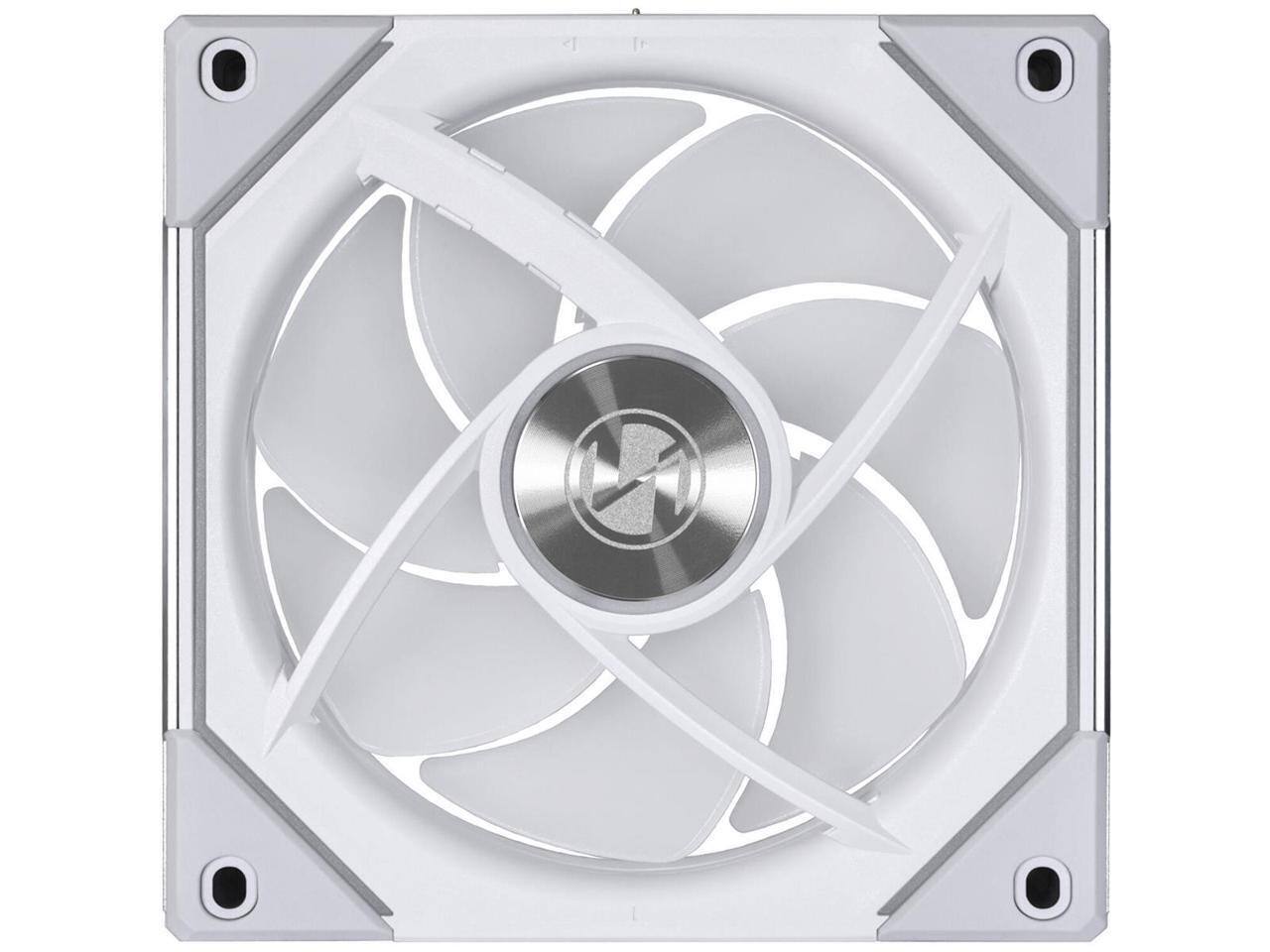 Alt View 7. Lian Li - LIAN LI UNI FAN SL INFINITY 120 RGB WHITE  3 PCS PACK ---UF-SLIN120-3W  ( L Connect 3.0 Controller included) - White.