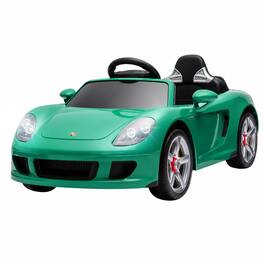 Qaba - Kids Ride On Car, Licensed Porsche Carrera GT with Remote, Rear Suspension - Green