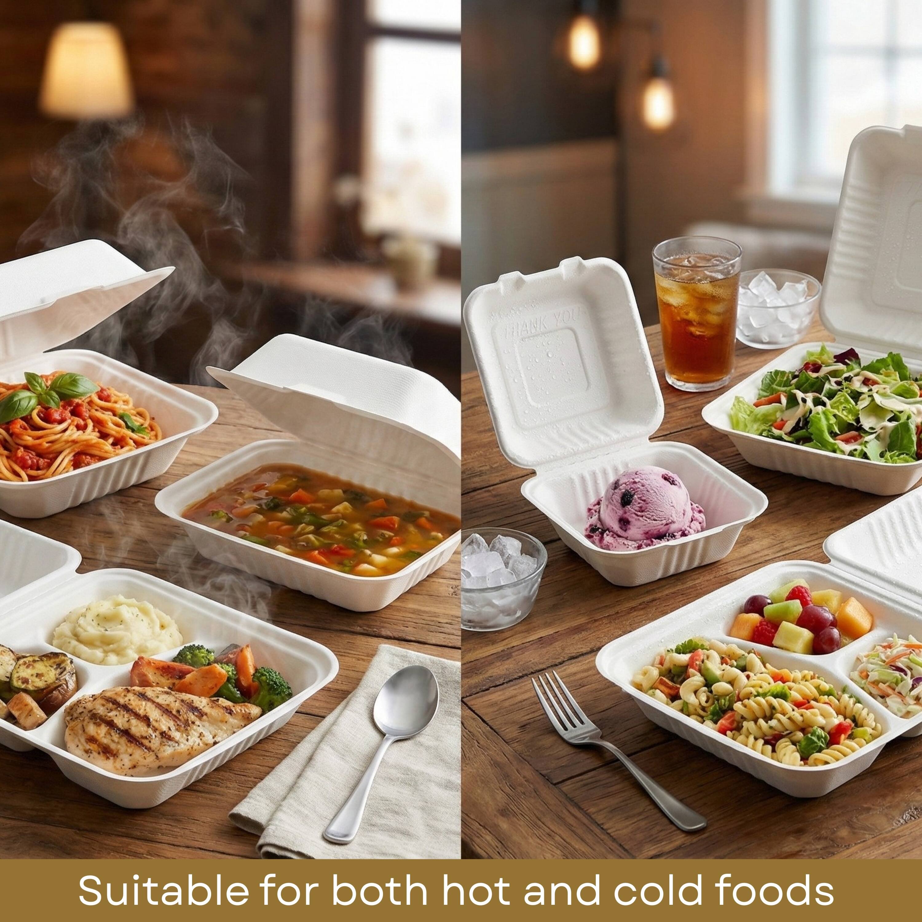 Suitable for both hot and cold foods