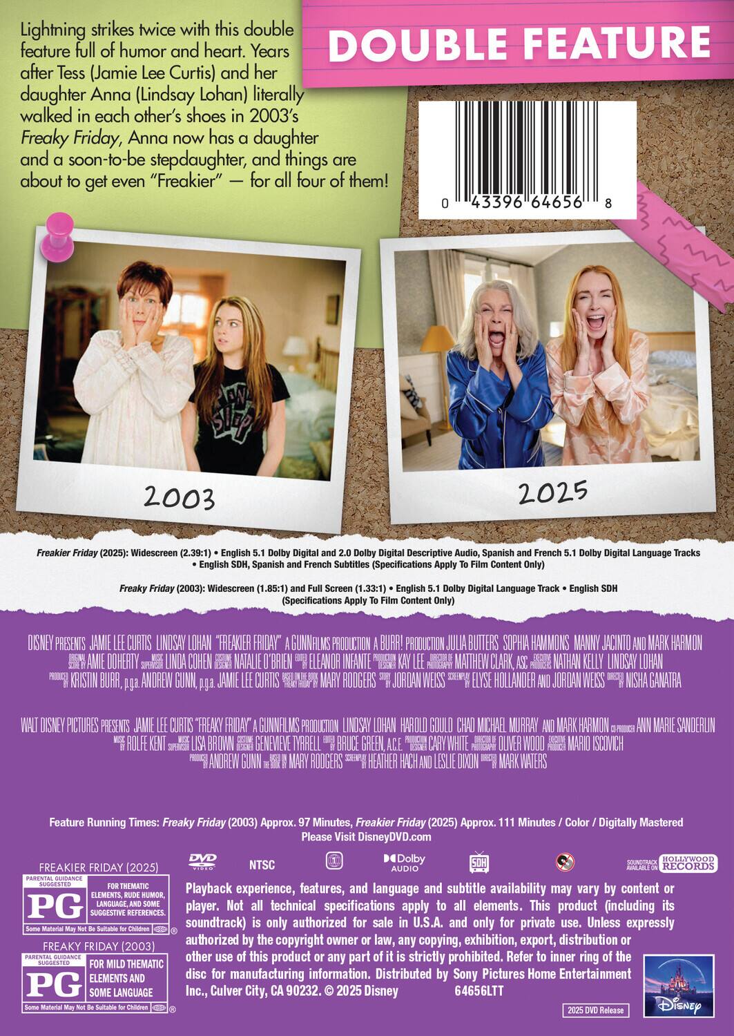 Alt View 1. Freakier Friday / Freaky Friday: 2-Movie Collection   - DVD.