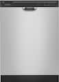 Amana - 24 inch Front Control Built-In Dishwasher with Dark Interior, Large Capacity, 59 dBA - Stainless Steel