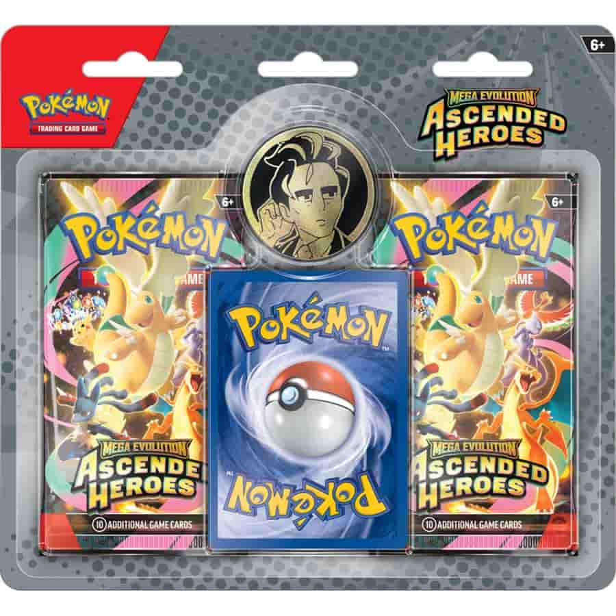 6+  
Pokémon Mega Evolution Trading Card Game: Ascended Heroes  
6+ Pokémon Mega Evolution Ascended Heroes  
10 Additional Game Cards