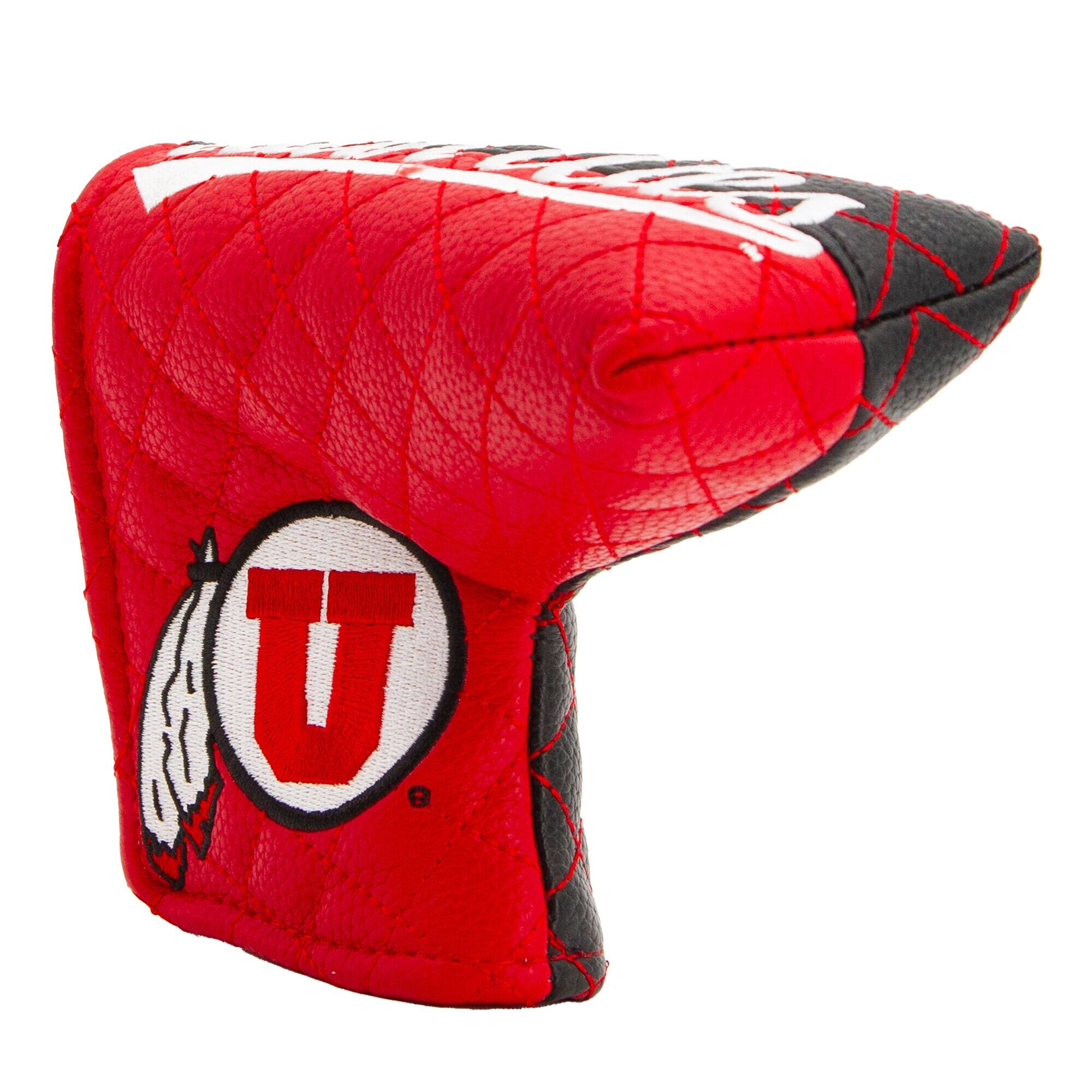 Alt View 2. Team Golf - Utah Utes Quilted Blade Putter Cover - Multicolor.