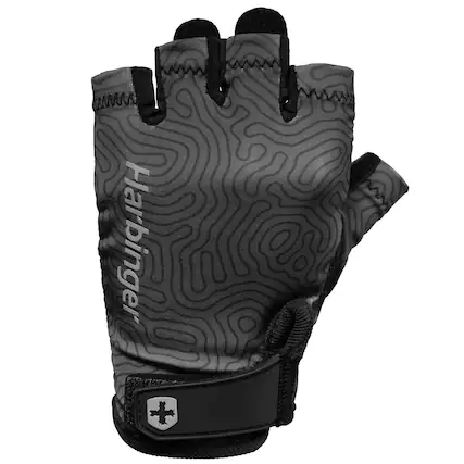 Front. Harbinger - Harbinger Women's Pro Gloves 3.0 - Carbon - Large - Carbon.